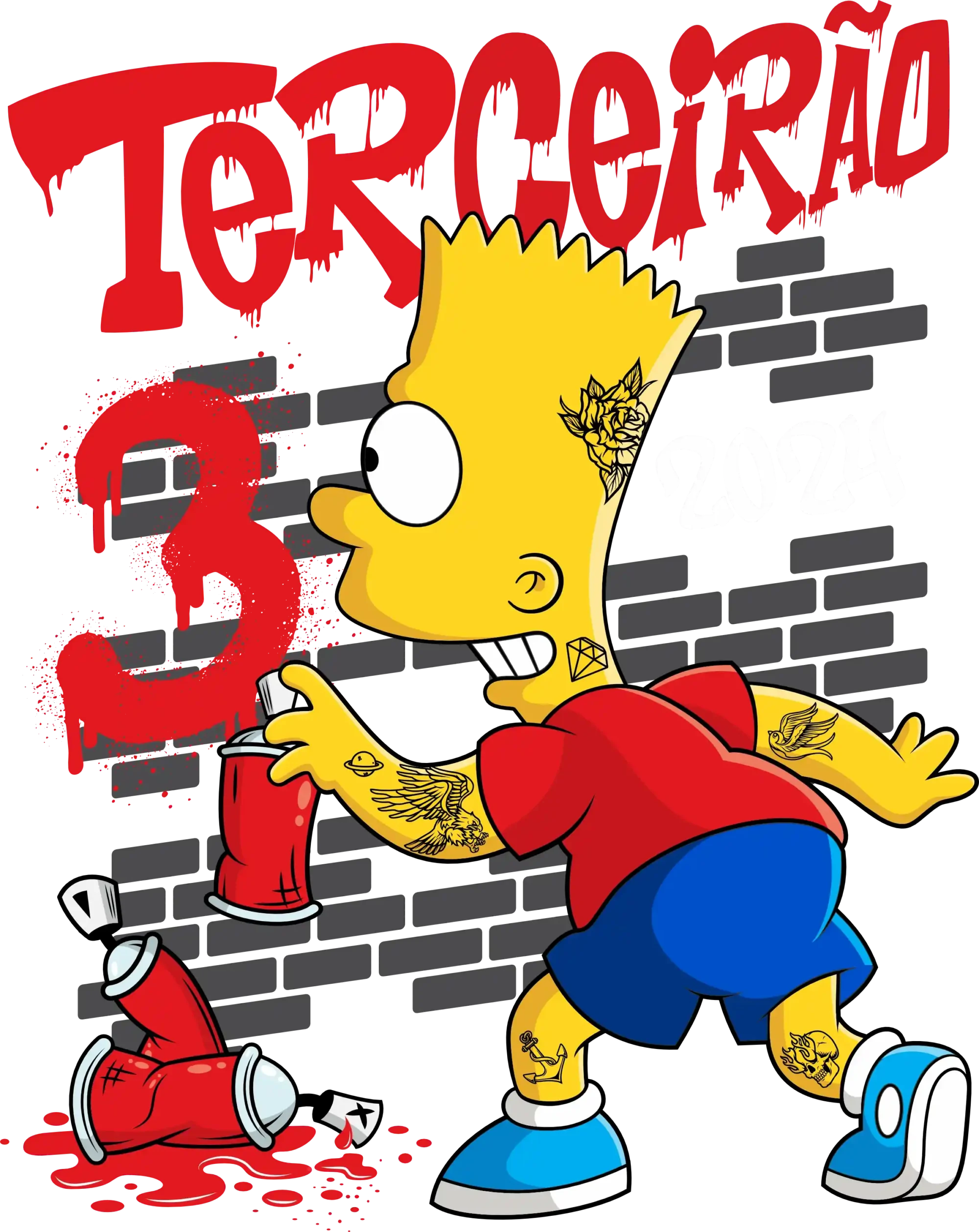 Camiseta Terceirão Bart Simpson - Imagem 2
